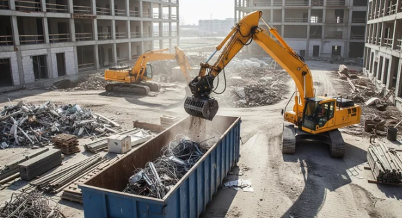 Scrap metal and construction debris recycling